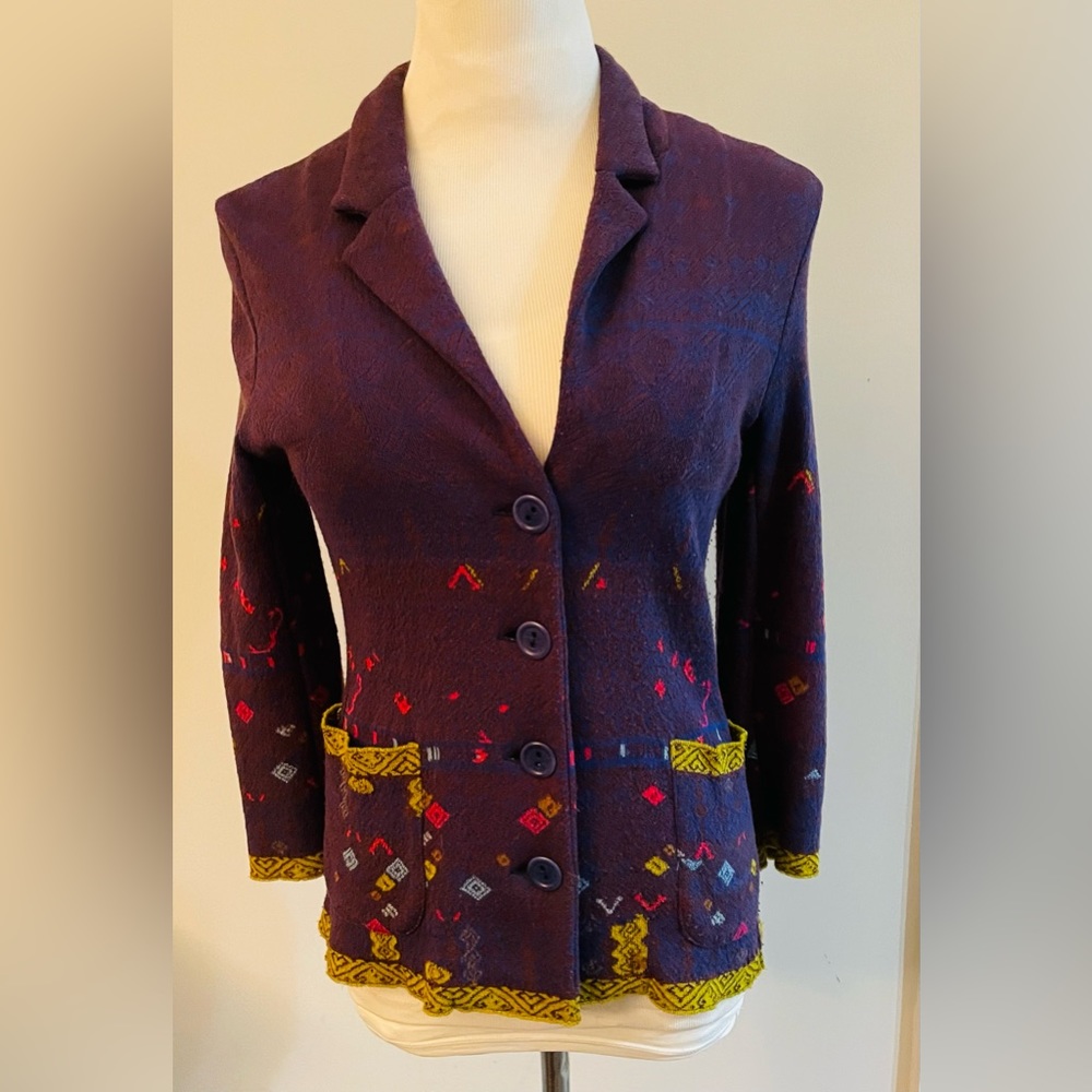 Catherine Andre Button Front Jacket Size Medium F… - image 8